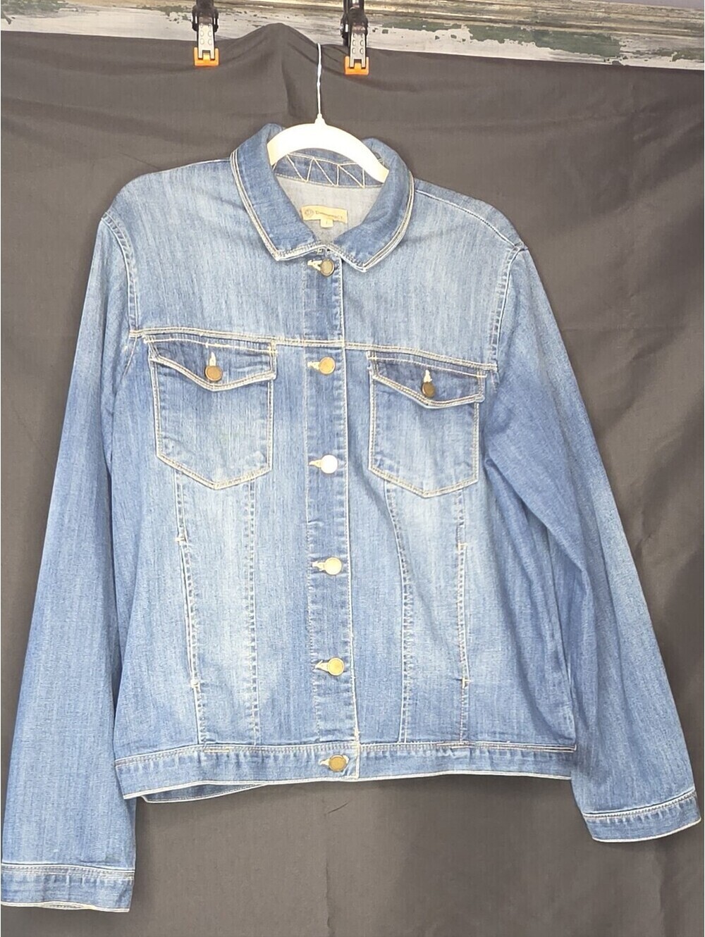 Democracy Women’s Blue Denim Classic Trucker Jean Jacket